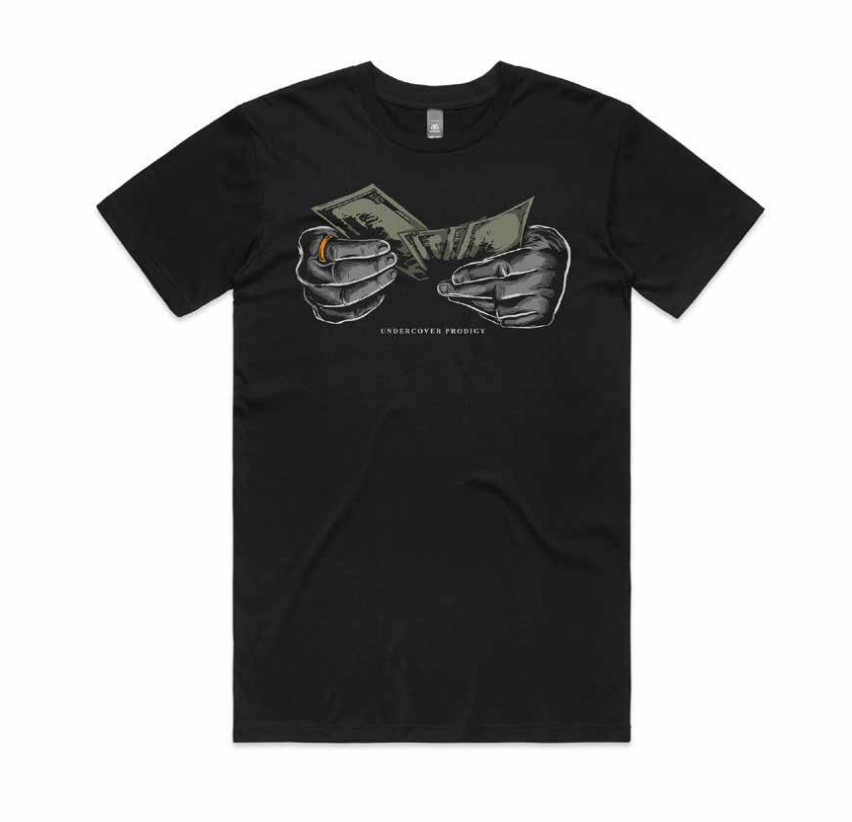 Black-money-t-shirt