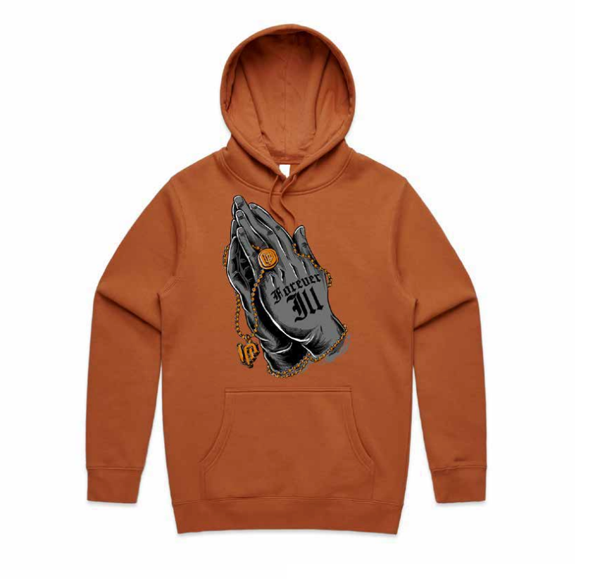 Praying Hands Hoodie - Copper – Undercover Prodigy