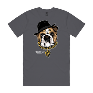 Gray-shirt-with-mobster-dog-and-UP-gold-necklace