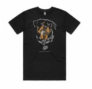 Black-Angry-Rottweiler-shirt-with-UP-chain